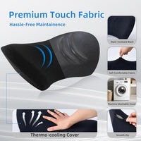 Lumbar Support Pillow for Office Chair - Lumbar Pillow for Car - Ergonomic Lumbar Support Pillow for Car Back Support Cushion
